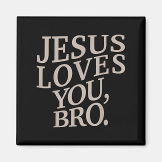 Jeugd Jezus Houdt Van Jou Bro Funny Christelijke J Magneet