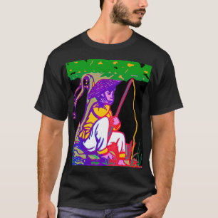 Jeugd Jongen Camo Baars Vis Geboren Ga Vissen Gedw T-shirt