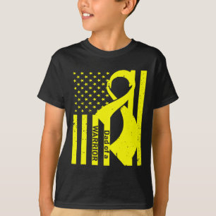 Jeugd Kanker Bewustzijn Papa van een WARRIOR Advoc T-shirt