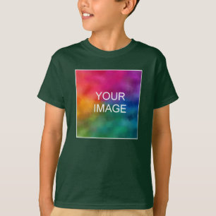 Jeugd Kinder Jongens Front Print Korte Mouw Modern T-shirt
