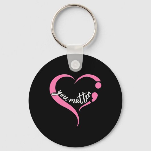 Jeugd Koma puntkomma Geestelijke Gezondheid en Suï Sleutelhanger (Voorkant)