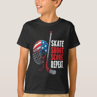 Jeugd Usa IJshockey Jersey Ijs Jongens Hockey Verj T-shirt