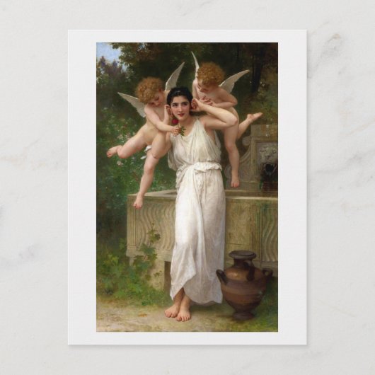 "Jeugd" van Bouguereau Briefkaart (Voorkant)