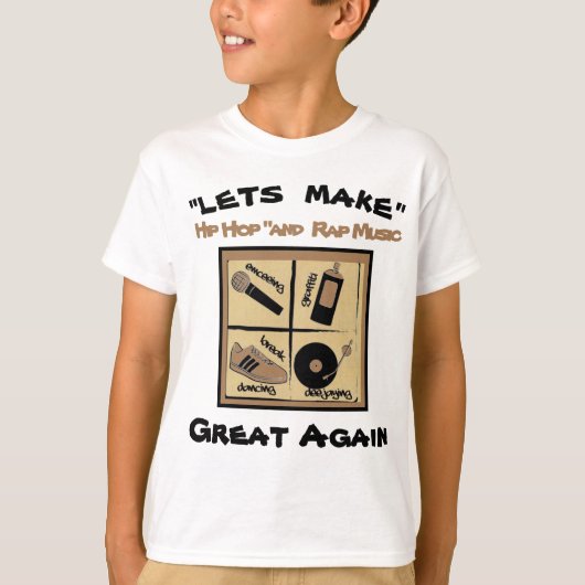 Jeugd Vier Elementen van Hip Hop Jeugd T-shirt (Voorkant)