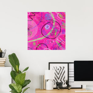 Jeugdherinneringen Abstracte kunst Poster