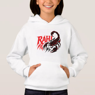 Jeugdhoodie met een gewaagd schorpioenontwerp