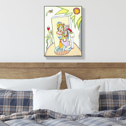 "Jeugdman" door Ruchell Alexander Canvas Afdruk (Insitu (Slaapkamer))