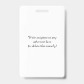 Jeugdpastoor Identificatiebewijs Badge (Achterkant)