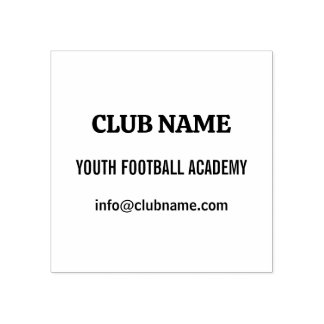 Jeugdvoetbalacademie Club Aangepast Adres Rubber Rubberstempel