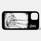 Jeuk Te veel met rood hart Case-Mate iPhone Case (Achterkant (horizontaal))
