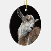 "Jeukend Kind" Geit Keramisch Ornament (Rechts)