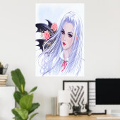 Jeune belle dame | AI Art Poster (Bureau à domicile)
