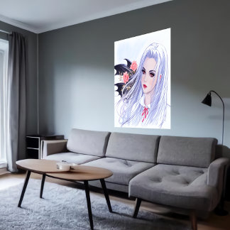 Jeune belle dame | AI Art Poster