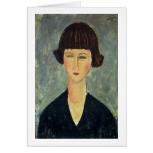 Jeune Brunette, 1917 (huile sur la toile)