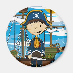 Jeune capitaine Magnet de pirate
