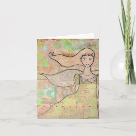 Jeune Carte pour notes de coeur (Devant)