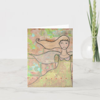 Jeune Carte pour notes de coeur