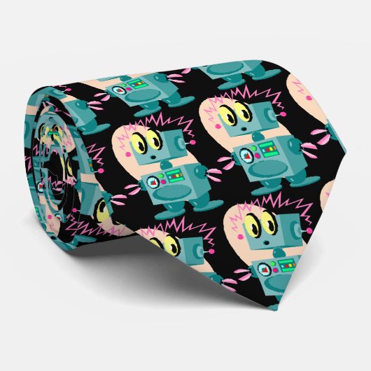 JEUNE CRAVATE D'AMUSEMENT DE ROBOT (Roulé)