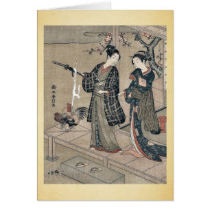 Jeune élégant et une beauté par Suzuki, Harunobu