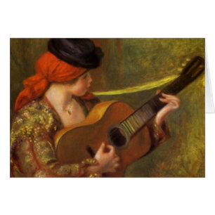 Jeune Espagnole avec guitare par Pierre Renoir