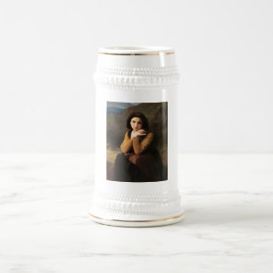 Jeune femme door Bouguereau Bierpul
