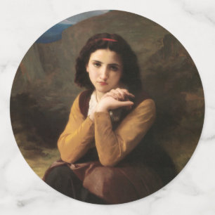 Jeune femme door Bouguereau Confetti