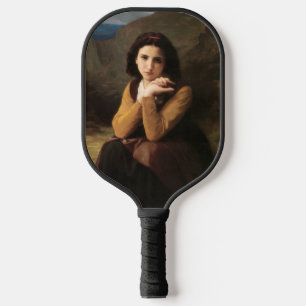 Jeune femme door Bouguereau Pickleball Paddle