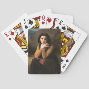 Jeune Femme door Bouguereau Pokerkaarten