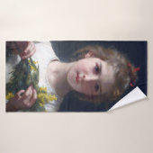 Jeune fille au mimosa, Bouguereau (Serviette de bain)