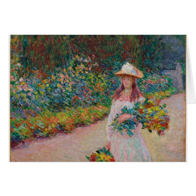 Jeune fille dans le jardin de Giverny, 1888 (Voorkant Horizontaal)