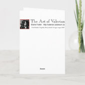 Jeune Fille de Yule - Carte (Personnaliser) (Dos)