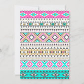 Jeune Fille et trois Filles Invitation Anniversair (Dos)