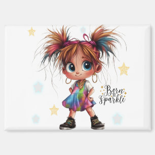 Jeune fille excentrique née à Sparkle Magnet