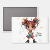 Jeune fille excentrique née à Sparkle Magnet (Recto/Verso)