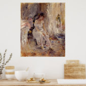 Jeune Fille Posant Sur Ses Bas - Poster (Cuisine)