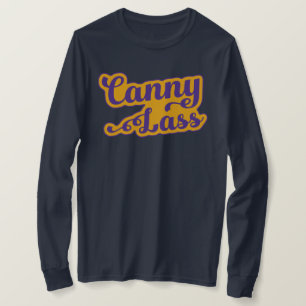 Jeune fille prudente, T-shirt d'argot de Geordie,