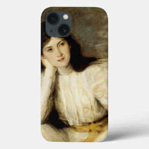 Jeune Fille Reveuse, Portrait de Berthi Capel iPhone 13 Hoesje