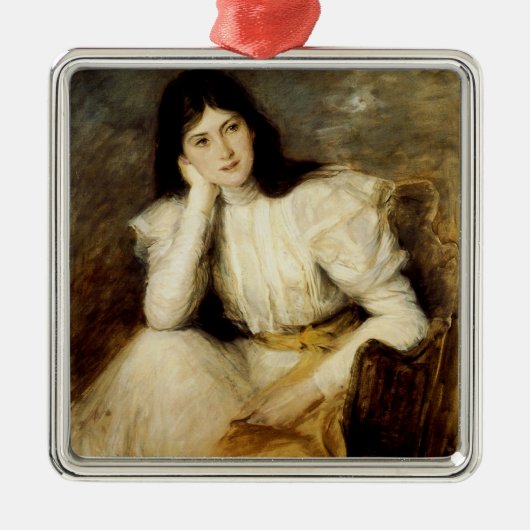 Jeune Fille Reveuse, Portrait de Berthi Capel Metalen Ornament (Voorkant)