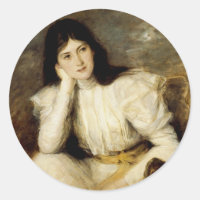 Jeune Fille Reveuse, Portrait de Berthi Capel