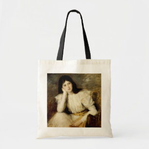 Jeune Fille Reveuse, Portrait de Berthi Capel Tote Bag