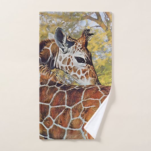 Jeune girafe (Serviette à main)