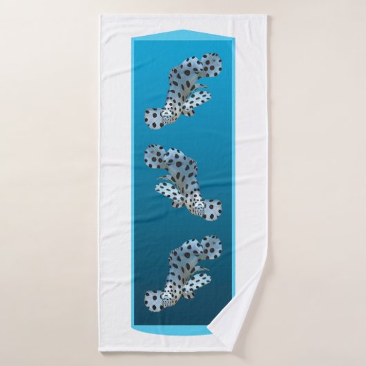 Jeune groupe - arrière - plan bleu dégradé de conc (Serviette de bain)