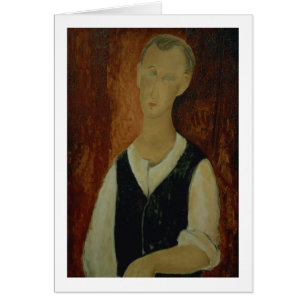 Jeune homme avec Waistcoat noir, 1912 (l'huile