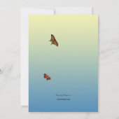 Jeune invitation de partie de fiançailles d'amour (Dos)