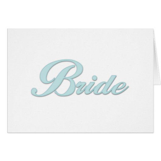 Jeune mariée de bleu d'Aqua (Devant horizontal)