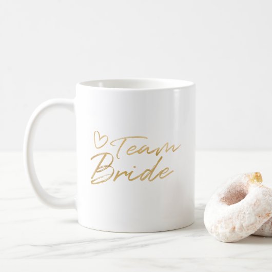 Jeune mariée d'équipe - tasse d'aluminium de faux (Avec donut)