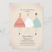 Jeune mariée et son invitation de préposés (Devant / Derrière)