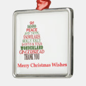 "JEUNE NOËL SOUHAITE UN ORNEMENT DE NOËL" (Gauche)