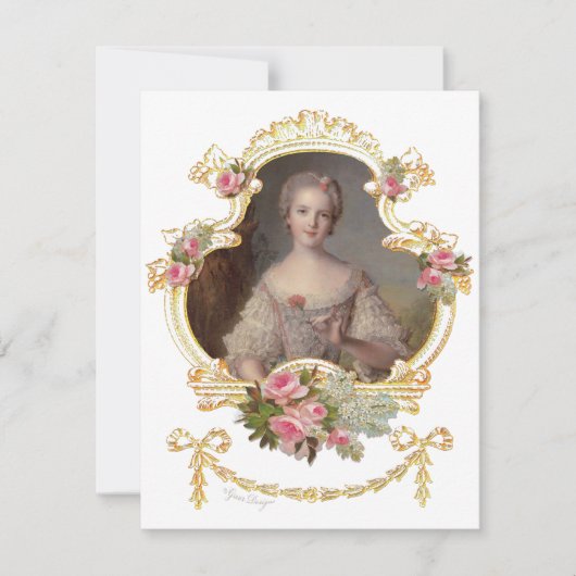 Jeune princesse Louise Marie de France Faire-part (Devant)