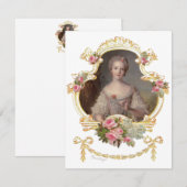 Jeune princesse Louise Marie de France Faire-part (Devant / Derrière)